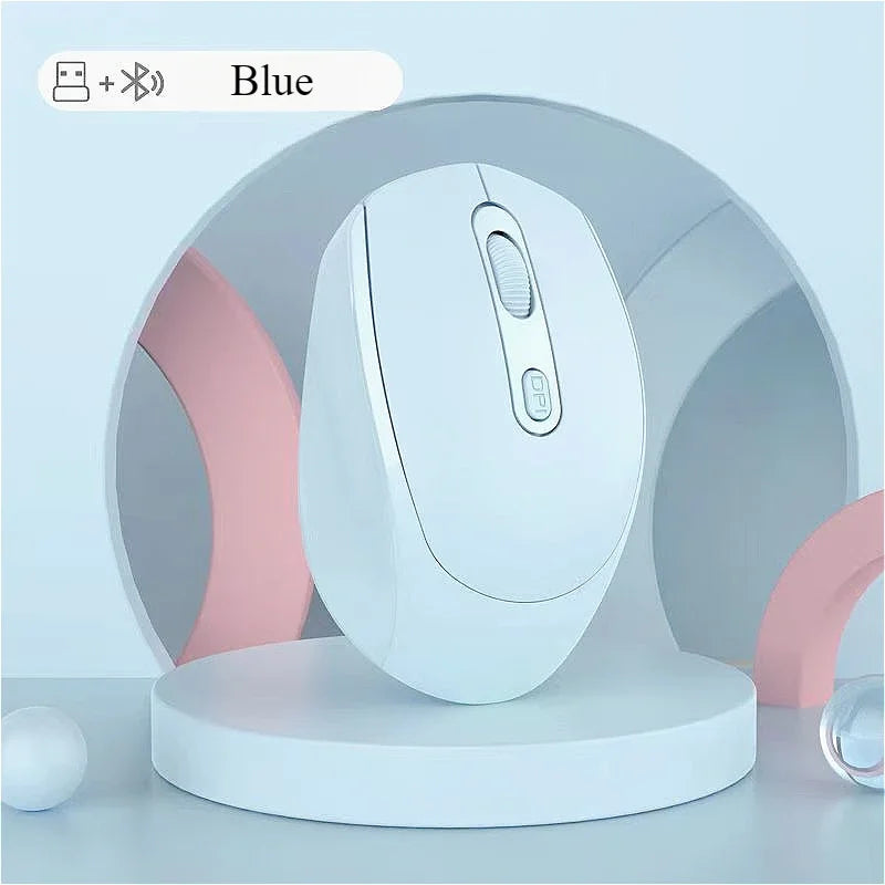 Ratón inalámbrico MINGCVIL, ratón Bluetooth recargable RGB, ratón inalámbrico para ordenador, ratón ergonómico para juegos para ordenador portátil, PC, DPI ajustable