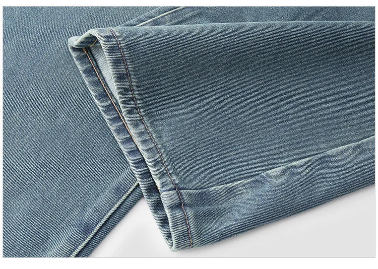 Jeans de Pierna Ancha con Forro Polar para Mujer, Cintura Alta, Cómodos