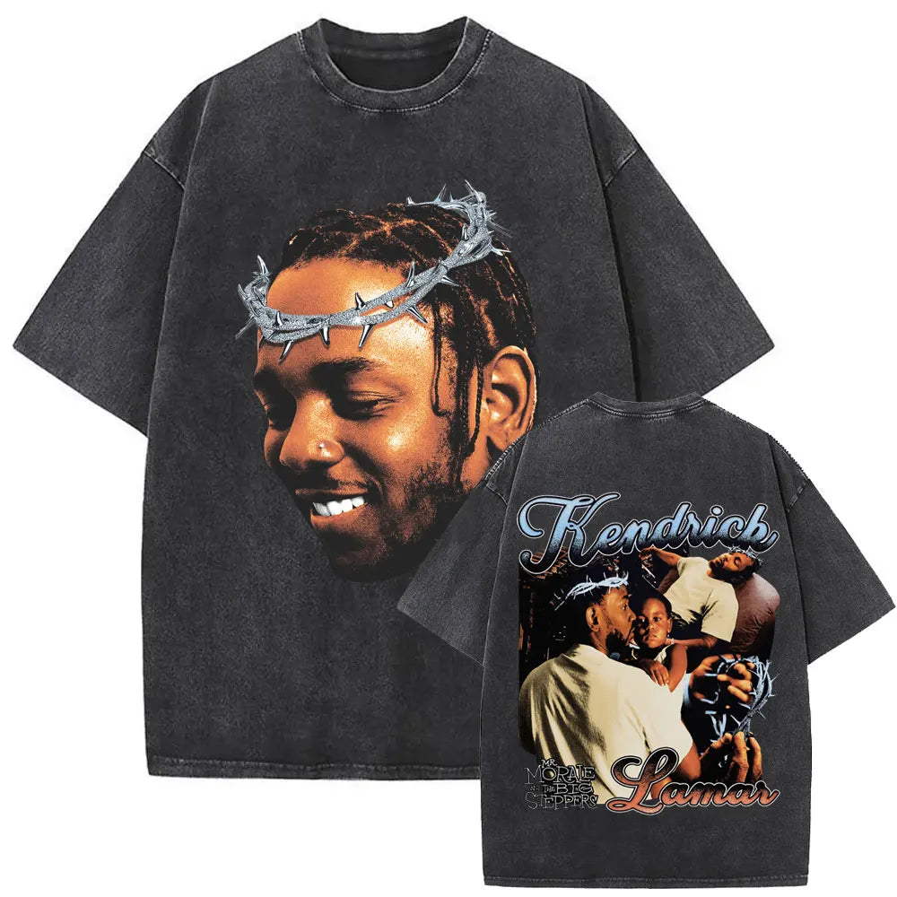 Camiseta Vintage Kendrick Lamar, Hip Hop Oversize, Unisex