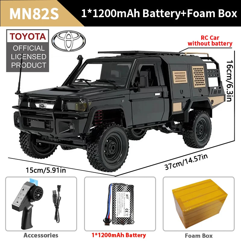 ZWN MN82 MN82S LC79 1/12 camioneta corta RC a escala completa 4WD Control remoto escalada todoterreno coche juguetes para niños regalos de navidad