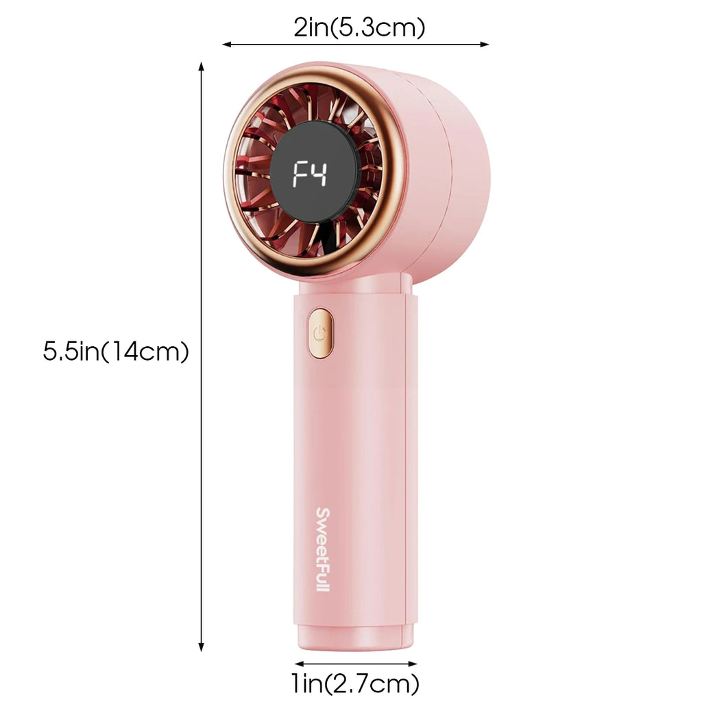 Ventilador de Mano Recargable 2000mAh con 5 Velocidades