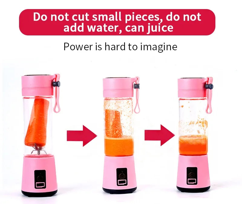 Licuadora Portátil USB Recargable Multifunción para Smoothies