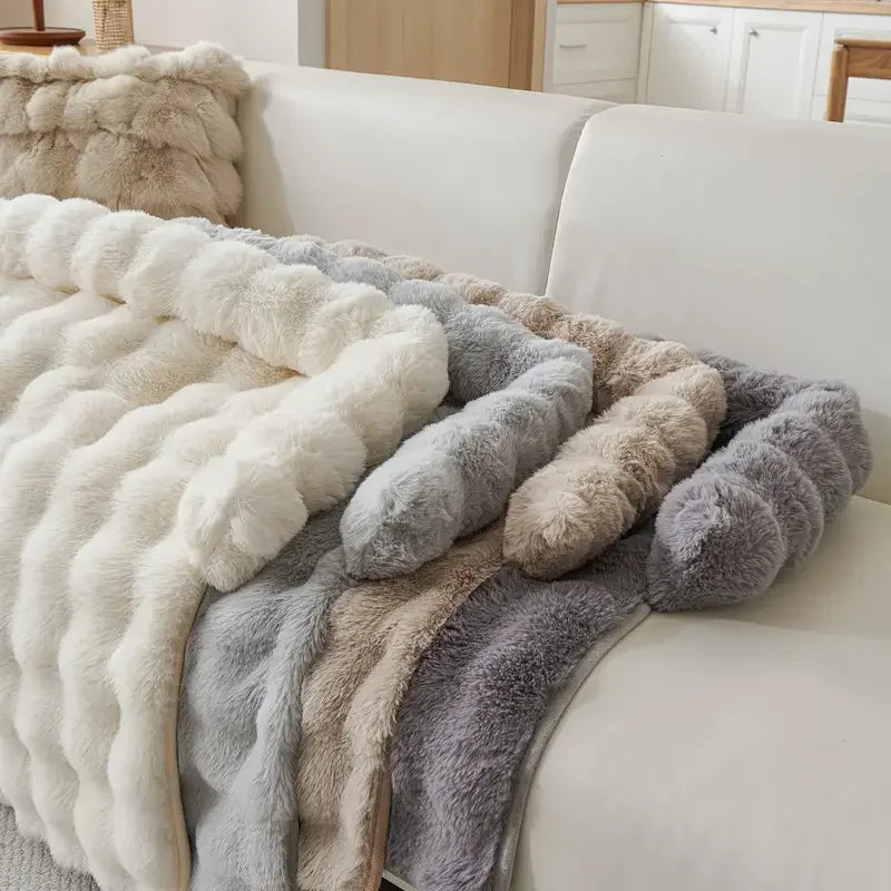 Cama de Felpa de Lujo para Mascotas – Piel Sintética Suave