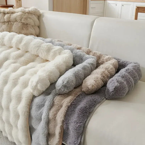 Cama de Felpa de Lujo para Mascotas – Piel Sintética Suave