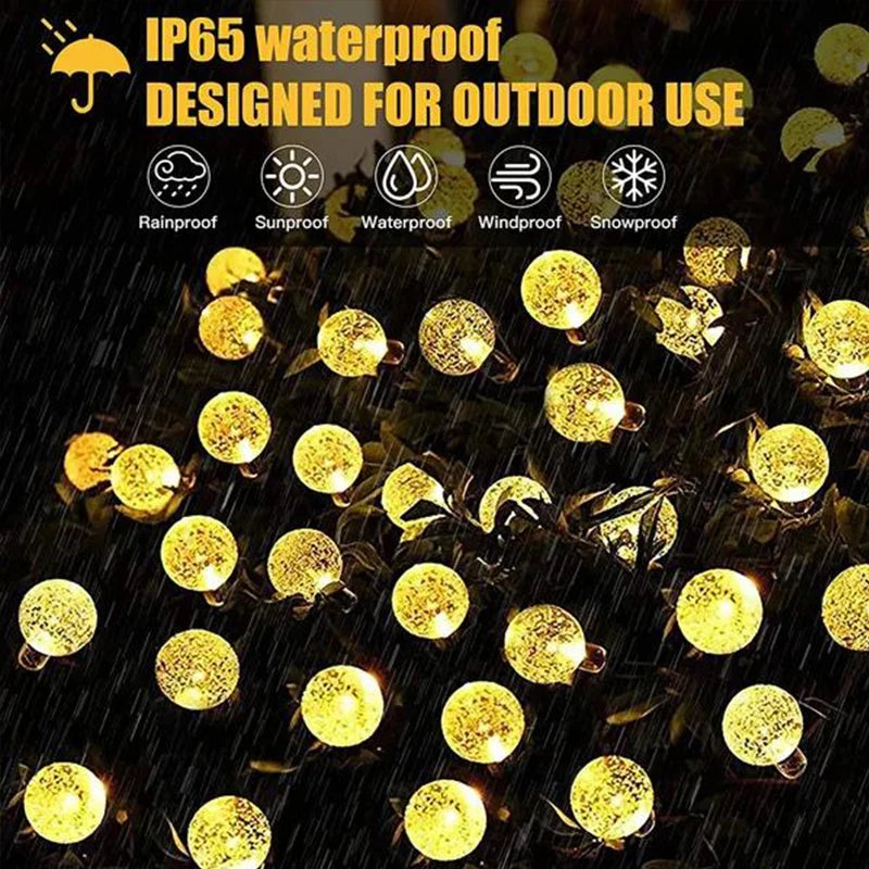 Guirnalda Solar de Luces de Hadas para Jardín