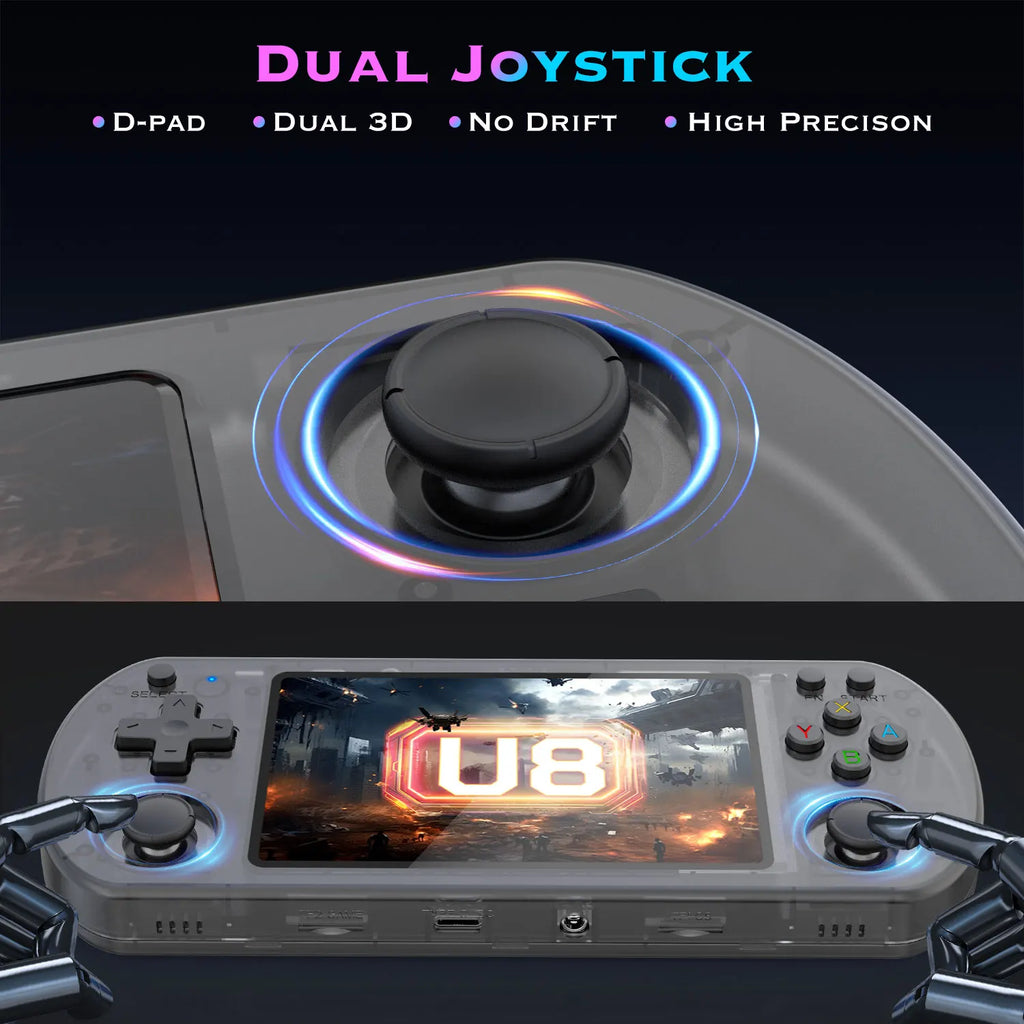 Consola de Videojuegos Retro U8, Pantalla IPS de 4.0 Pulgadas, 64G o 128G