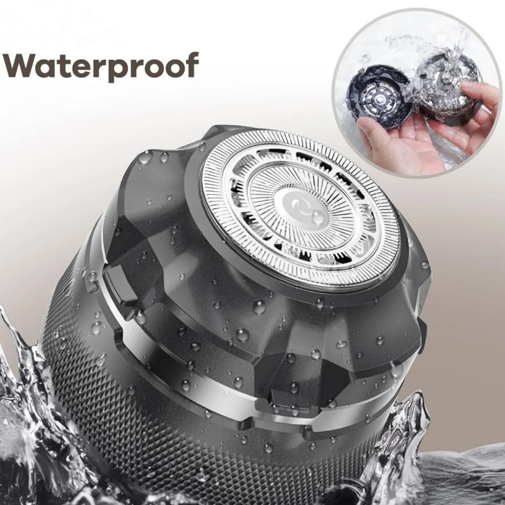Afeitadora eléctrica para hombre, potente Máquina para cortar cabello de un solo cabezal, afeitadora de cabeza seca y húmeda para recortadora de barba calva recargable