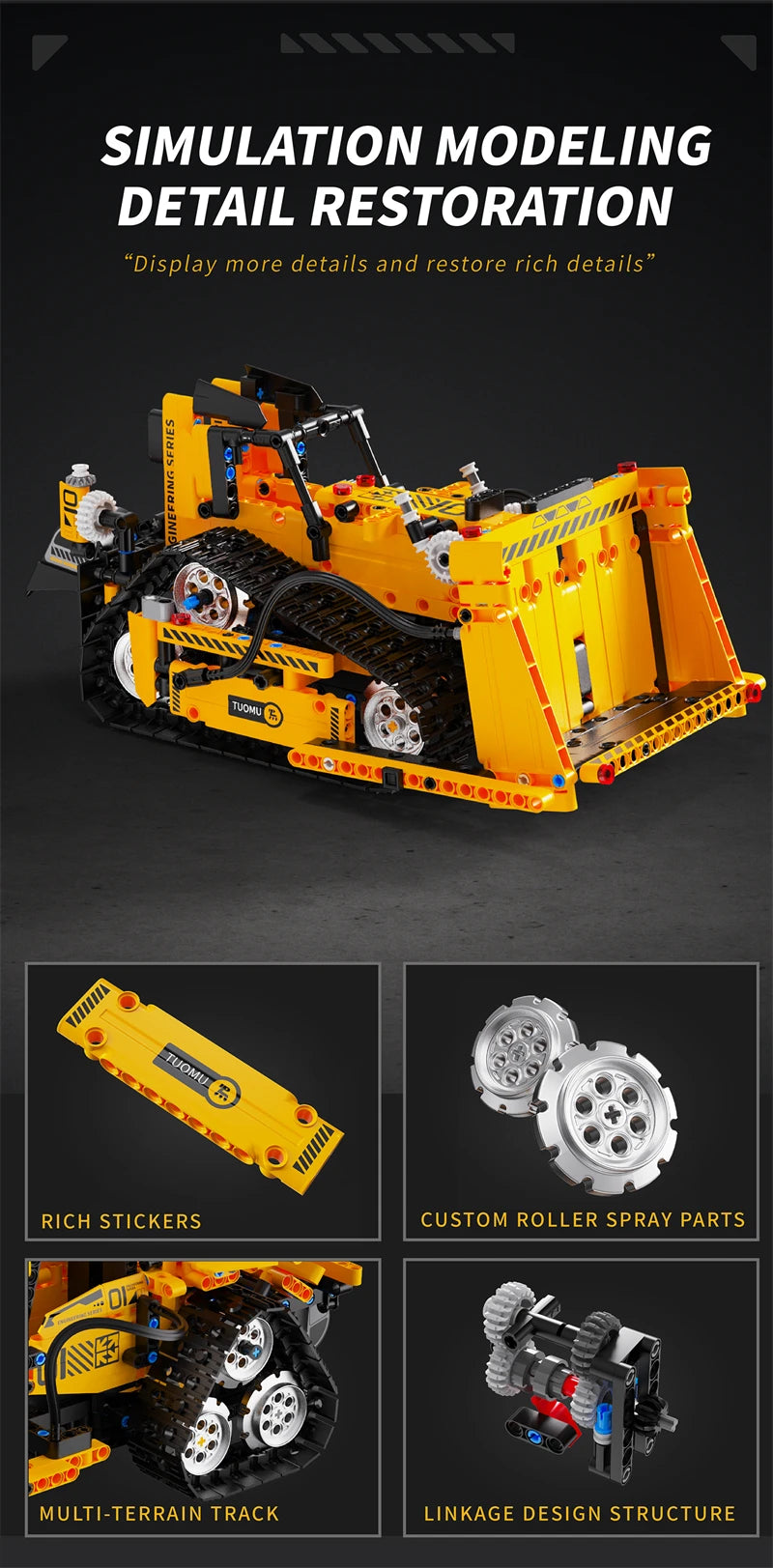 Bloques de construcción programables con brazo mecánico multieje, robot 5 en 1, juguetes de Control remoto, vástago interactivo, regalo de aprendizaje para niños