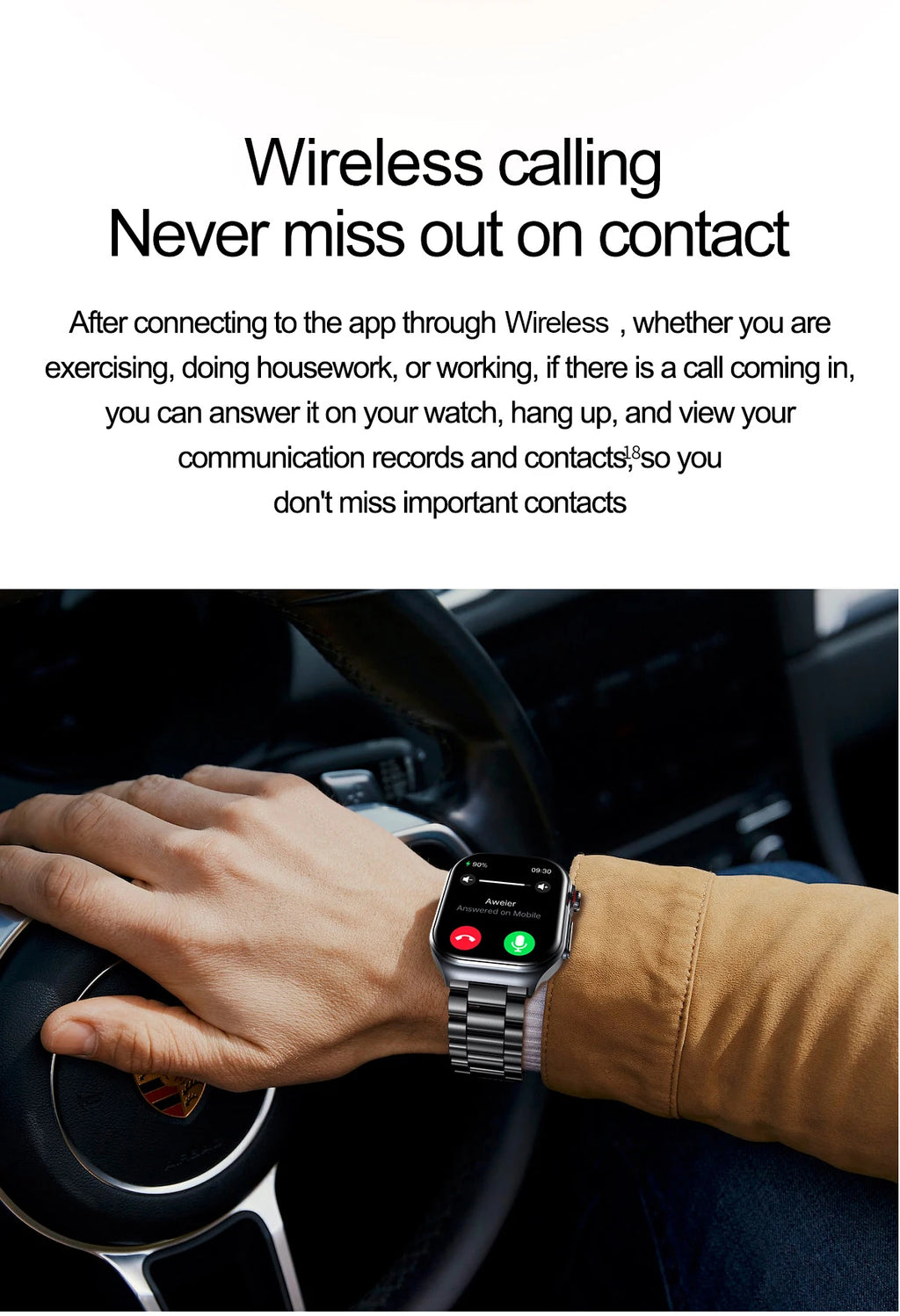 LIGE ET585 Reloj Inteligente AMOLED ECG