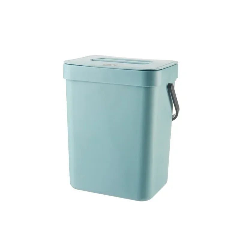 Cubo de basura colgante con tapa silenciosa de 3L a 12L para cocina y baño