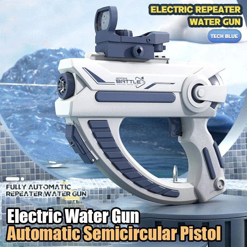 Pistola de agua eléctrica para niños, juguete con ráfagas de alta presión, carga fuerte, rociador automático de agua, pistolas de juguete
