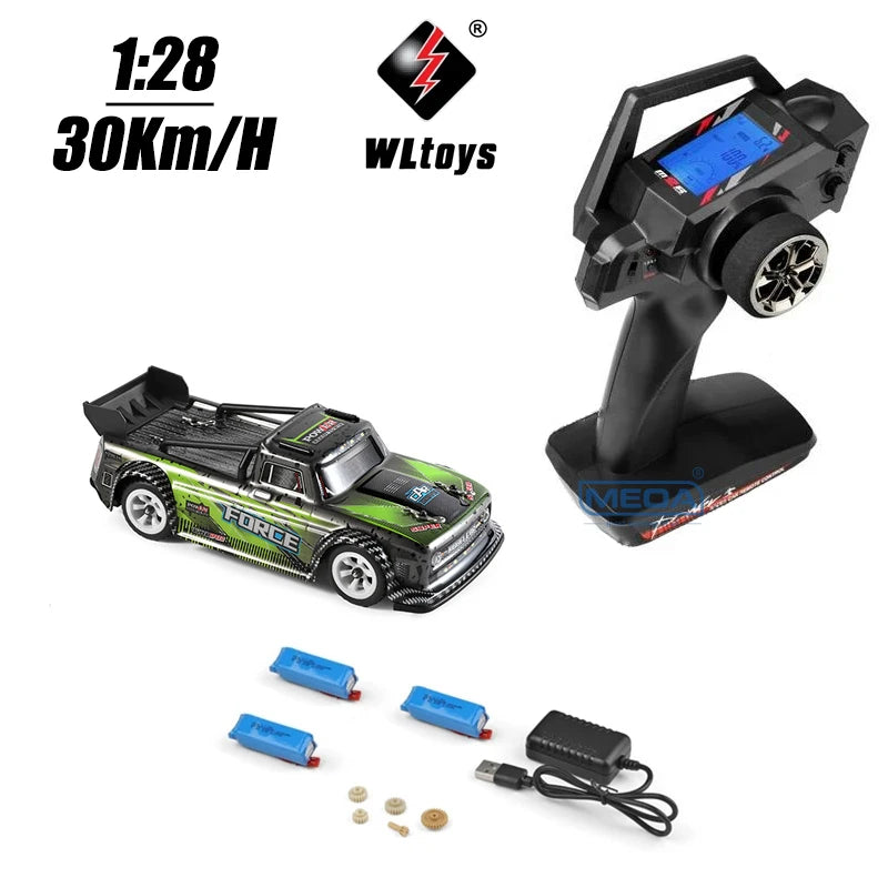 Wltoys RC 284019 Control remoto 1/28 30 Km/H Mosquito de carreras de alta velocidad 2,4 GHz todoterreno RTR Rally Drift Car