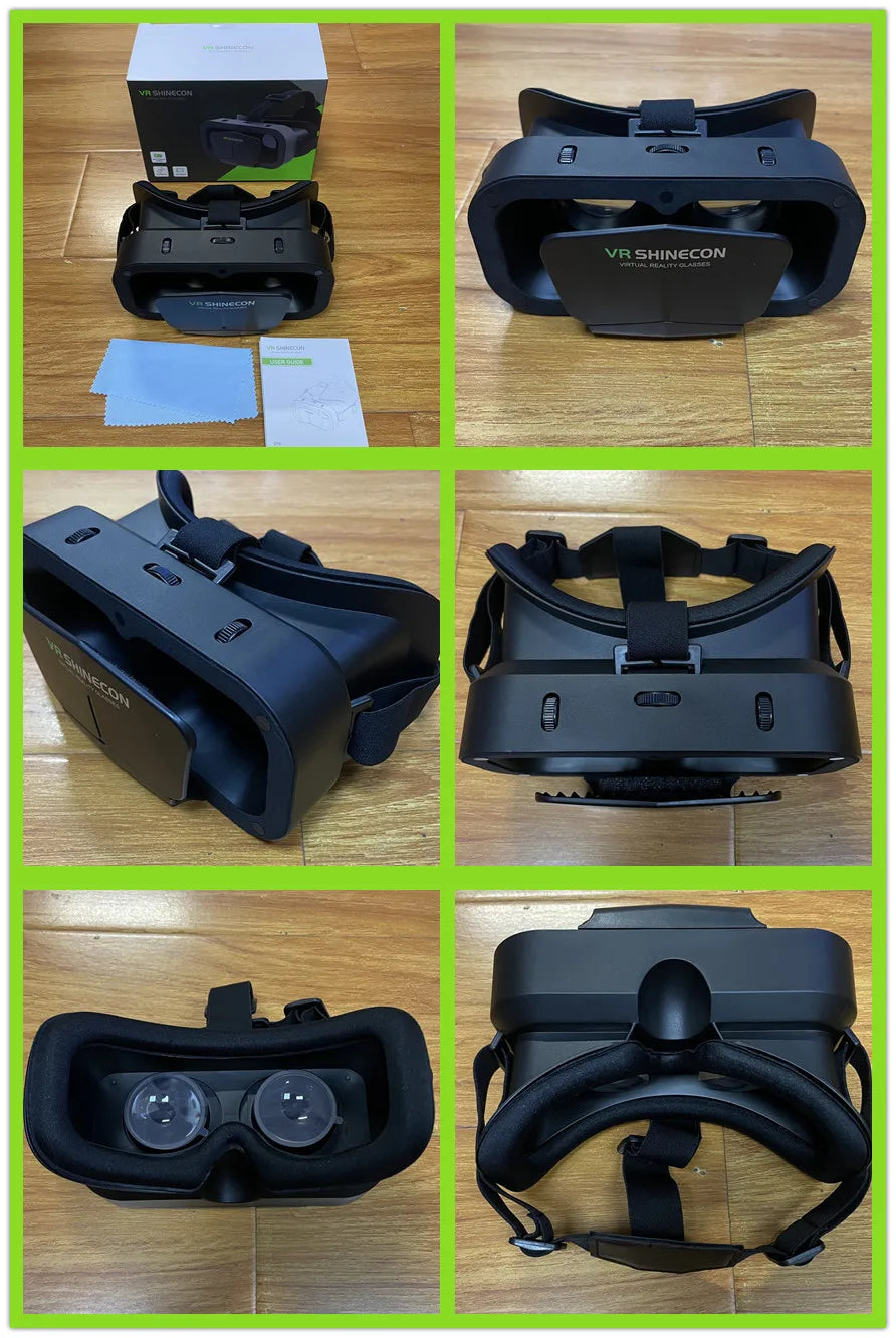 Gafas de realidad Virtual 3D VR, dispositivos de auriculares, lentes de casco, gafas inteligentes para teléfonos inteligentes, teléfono móvil, juego de visor Viar