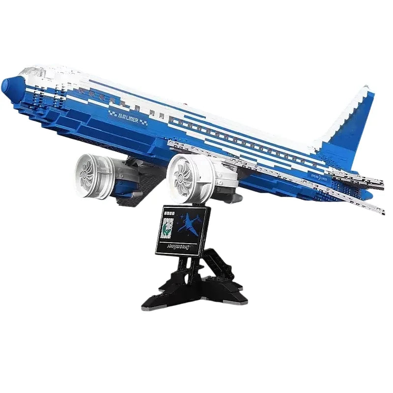 Bloques de Construcción de Avión de Pasajeros 80009, Kit de Modelo DIY, Juego de Construcción Educativo STEM, Regalo de Cumpleaños, Decoración para el Hogar