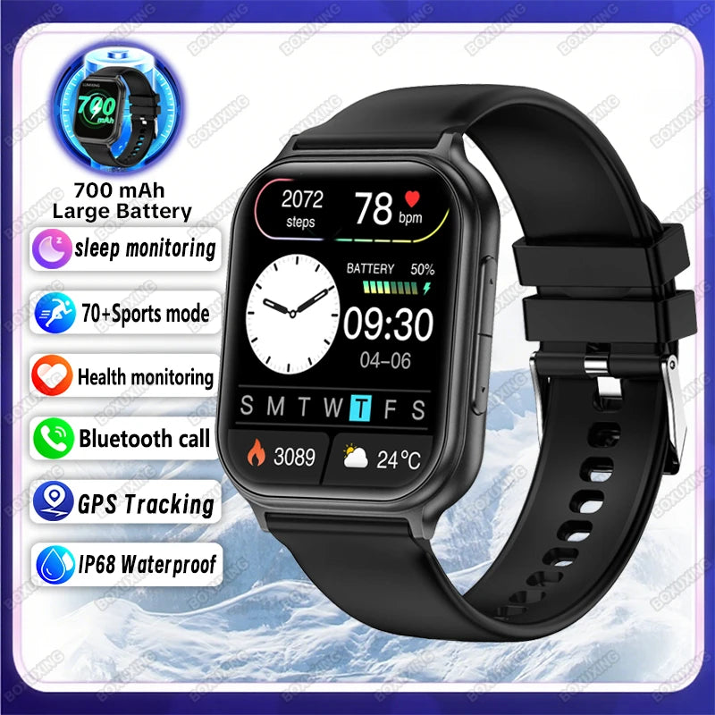 Reloj Inteligente Deportivo IP68 con Monitor de Ritmo Cardíaco 24H y Llamadas