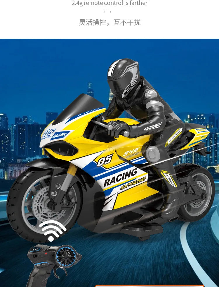 Moto RC 1:10 2.4G 4 Canales Alta Velocidad Control Remoto