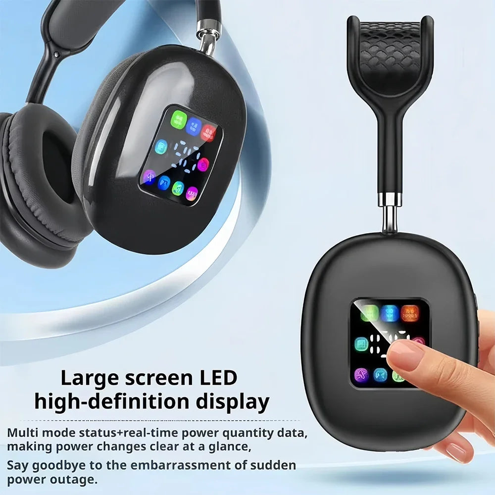 KEBIDUMEI Auriculares Bluetooth 5.3 ANC Pantalla Color