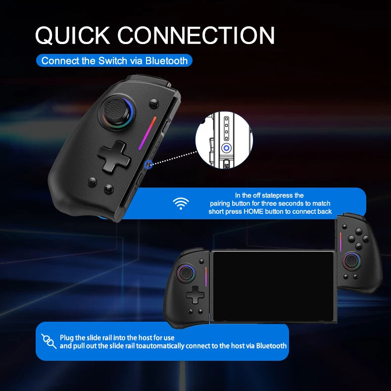 Control inalámbrico Bluetooth para Nintendo Switch, OLED y Lite, mando de juegos, mando, accesorios para juegos Hall