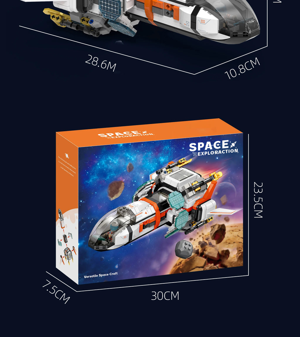 LL003 Serie Aeroespacial, Juguetes Creativos para el Hogar, Set de Bloques de Construcción de Naves Espaciales, Juguete Educativo para Niños, Regalo de Cumpleaños