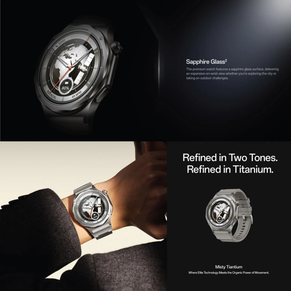 OPPO Watch X3 Reloj Inteligente AMOLED Titanio