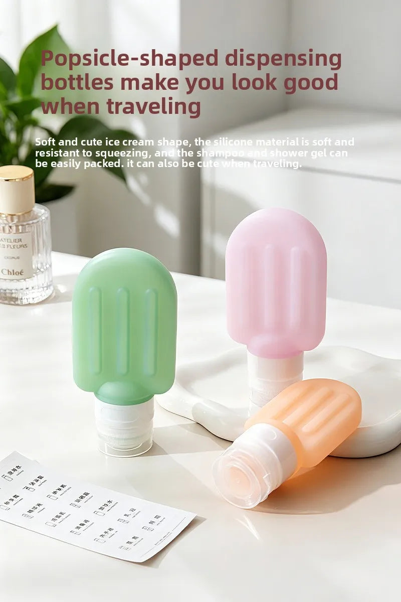 Set de 3 Botellas de Viaje para Cosméticos