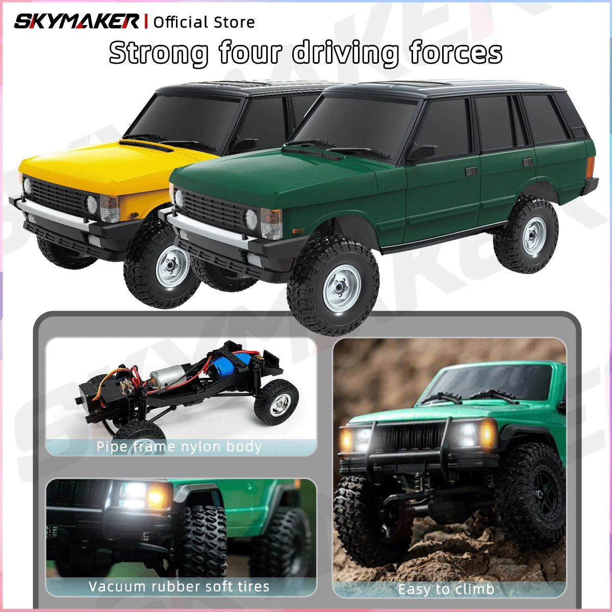 LDRC LD18401 RC coche 1/18 todoterreno 4WD Drive acelerador proporcional completo de alta resistencia escalada RC coche remoto juguetes para niños