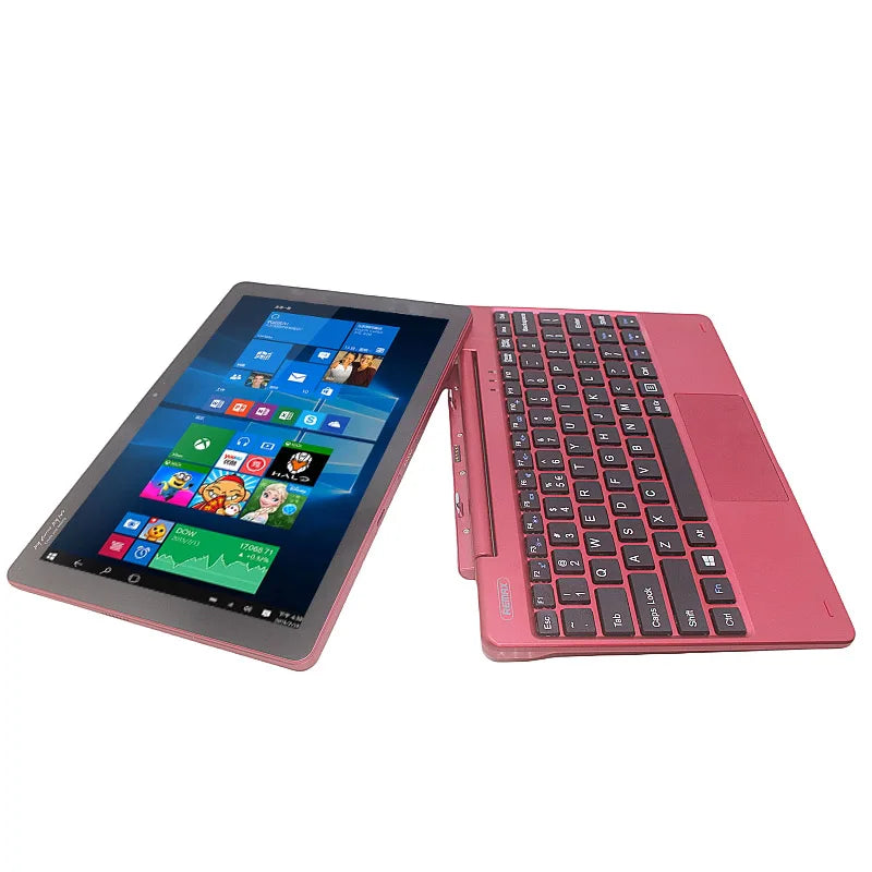Tableta de 10,1 pulgadas con 2 GB de DDR, 32 GB de ROM, Windows 10, 64 bits, Z8350, 4 núcleos, USB 3,0, cámara dual con teclado desmontable, superventas