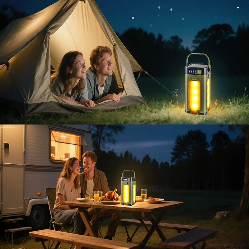 Lámpara Solar de Camping Recargable IPX4