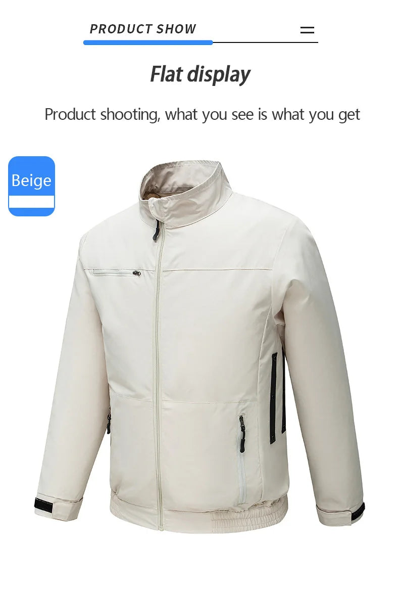 Chaqueta con Ventilador USB para Hombre - Refrigeración por Aire