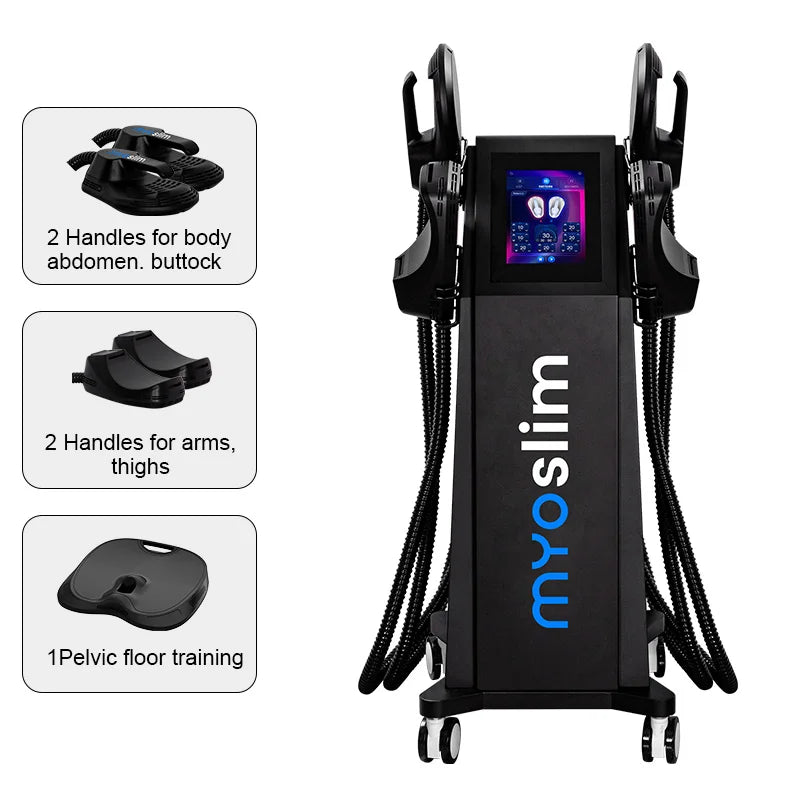 Máquina EMS para Esculpir el Cuerpo, Estimulación Muscular por Radiofrecuencia, Quema de Grasa, 6500W, Equipo de Adelgazamiento y Pérdida de Peso, Zero MYOslim EMS