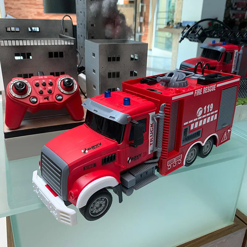 Camión de Bomberos RC 1:12 con Aspersor de Agua y Escalera