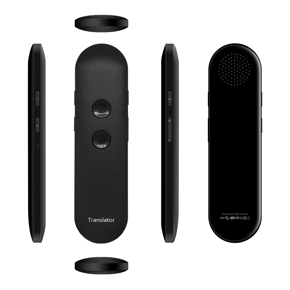Mini T4 AI Translator Smart Pen Inalámbrico, 40 Idiomas, Compatible con Bluetooth, Portátil, Traducción de Voz Instantánea Bidireccional en Tiempo Real