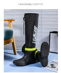 Botas de lluvia para hombre impermeables antideslizantes de caña alta