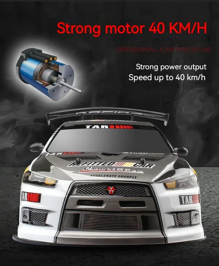 1:10 4wd 70 km/h Rc Drift Car ruedas a la deriva anticolisión todoterreno coches de carreras Rc todoterreno 4 × 4 juguetes Rc Drift Car de gran velocidad