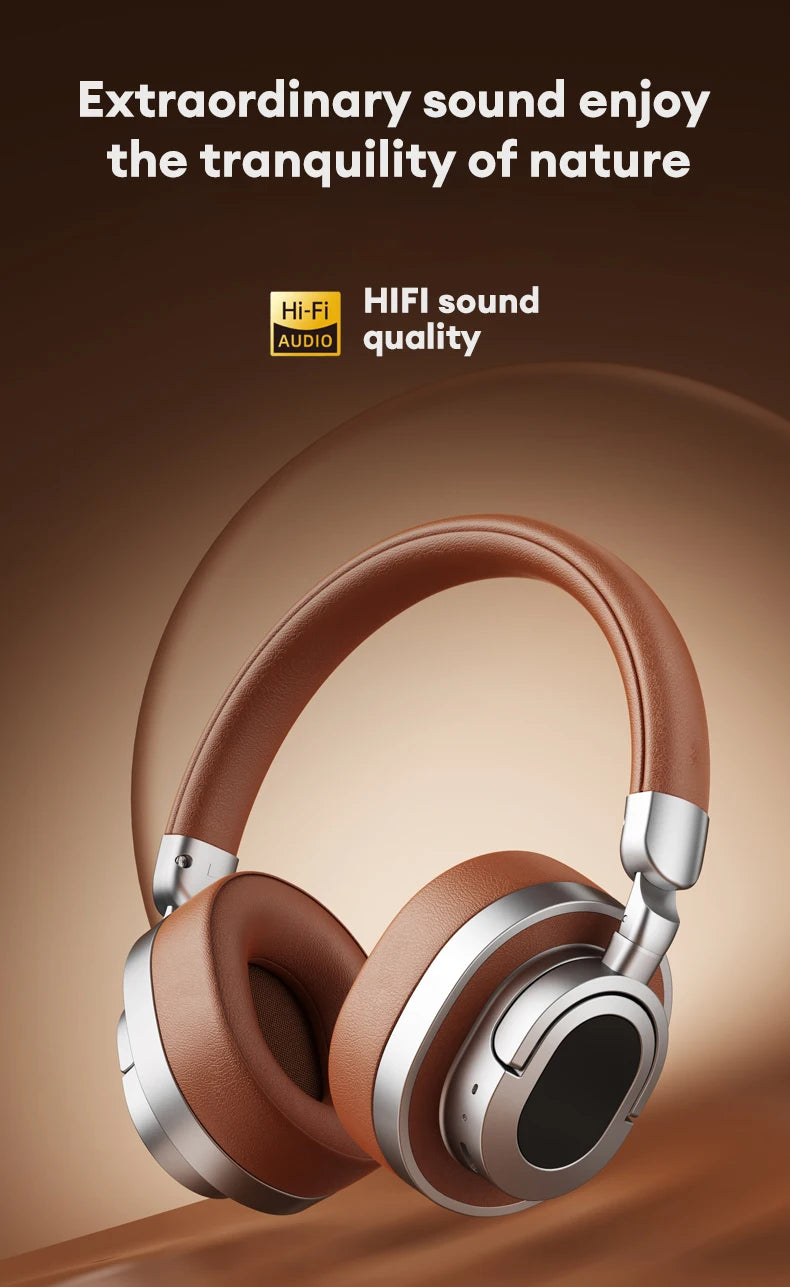 Lenovo LE602 Bluetooth 6,0 auriculares supraaurales sonido estéreo HiFi auriculares de música de moda ENC HD llamada auriculares inalámbricos con cable