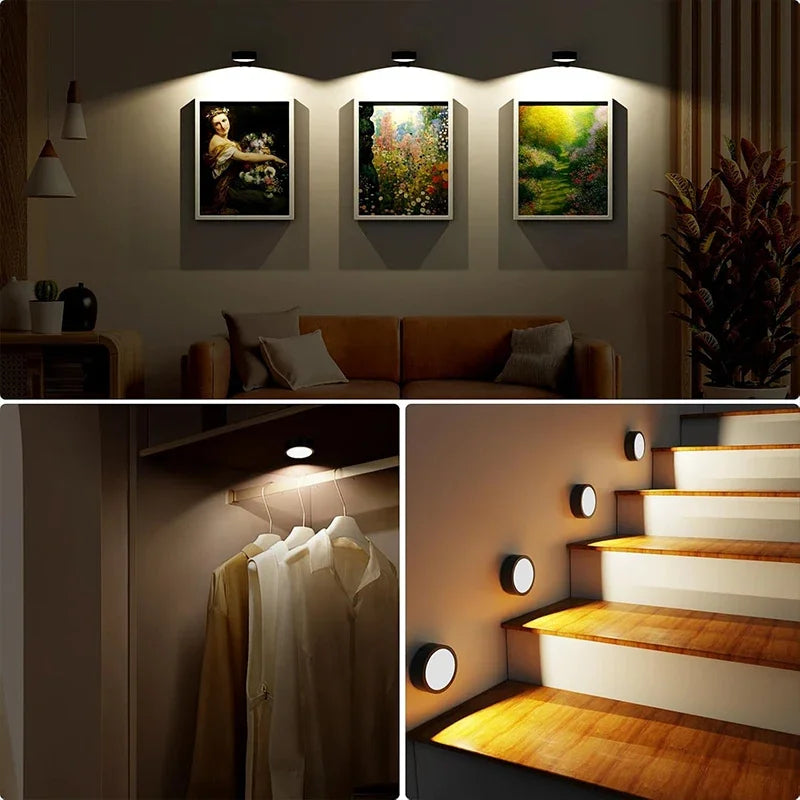Set de 3 Luces LED Magnéticas para Cuadros