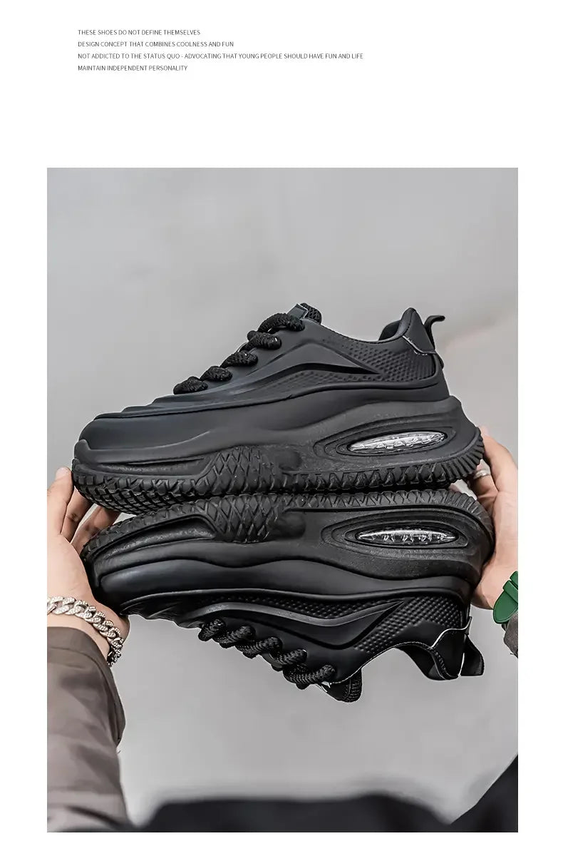 Zapatos Deportivos Casuales para Hombre, Zapatos de Skate con Suela Gruesa a la Moda, Zapatos Modernos y Cómodos para Hombre, Adecuados para Exteriores