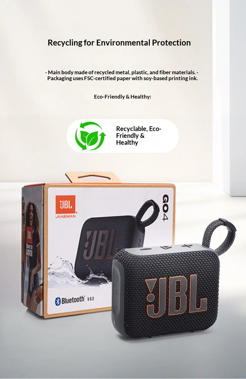Parlante Bluetooth JBL Go 4 Portátil Impermeable