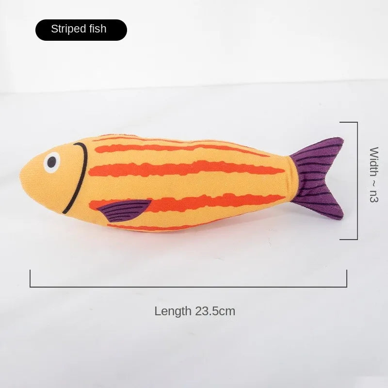 1 pieza de juguete creativo para gatos con forma de pez, resistente a mordeduras, hierba gatera, juguetes para masticar para mascotas, suministros de interacción para mascotas, favores para gatos