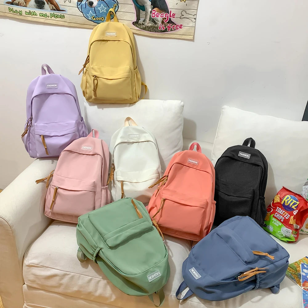 Mochilas simples para estudiantes universitarios, estudiantes de secundaria, estudiantes de secundaria, mochilas casuales, mochilas