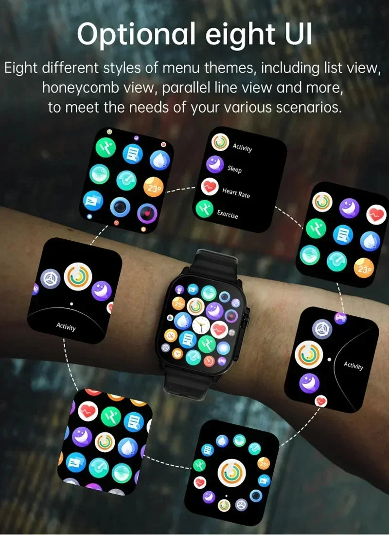 Reloj Inteligente Deportivo con Bluetooth, Alertas de Mensajes y Monitor de Salud