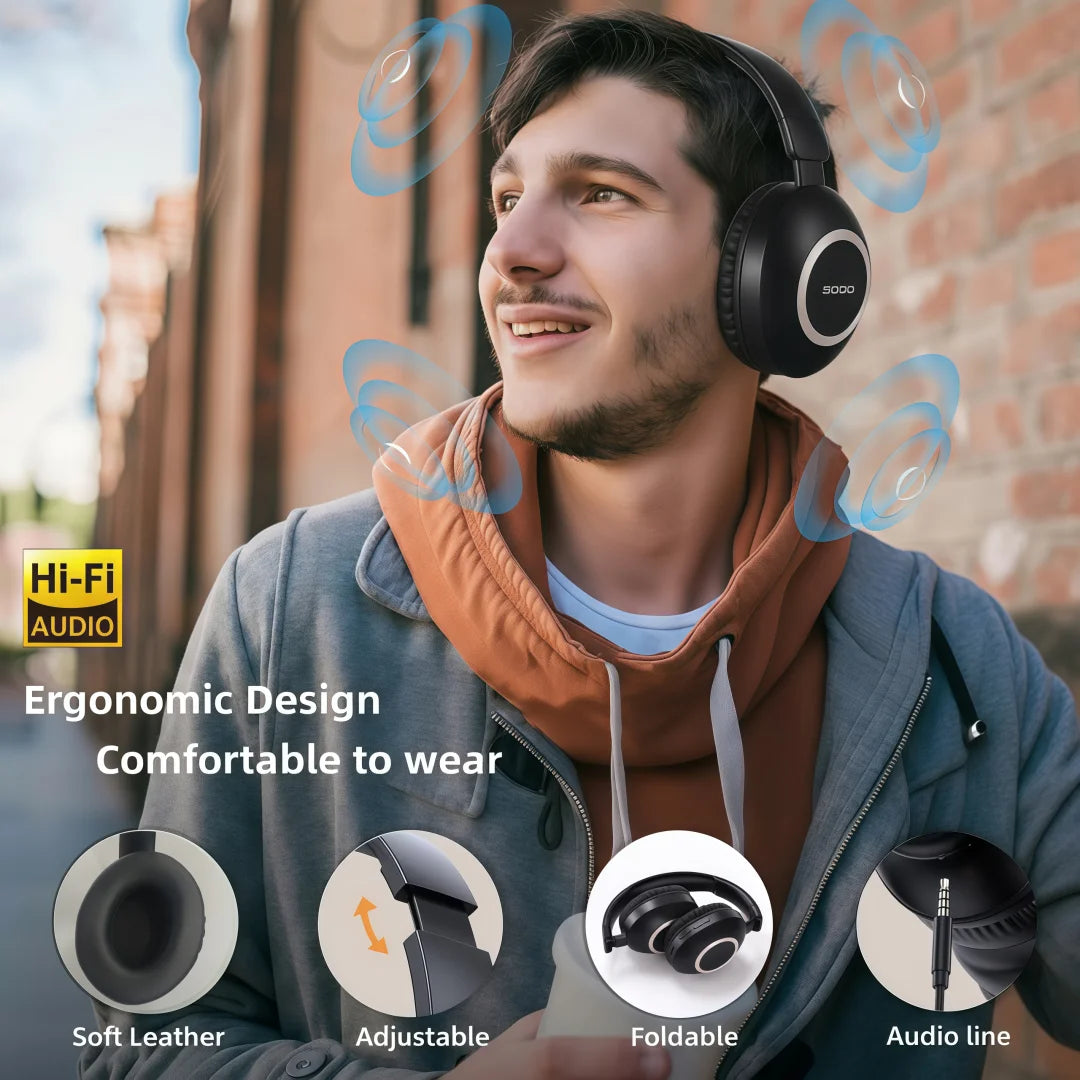 SODO 1104 Auriculares Bluetooth 5.3 HiFi 48h