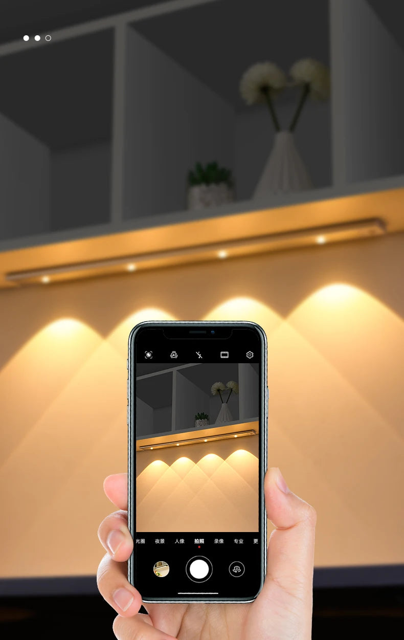 PZSUNLY Luz LED con Sensor para Armario de Cocina