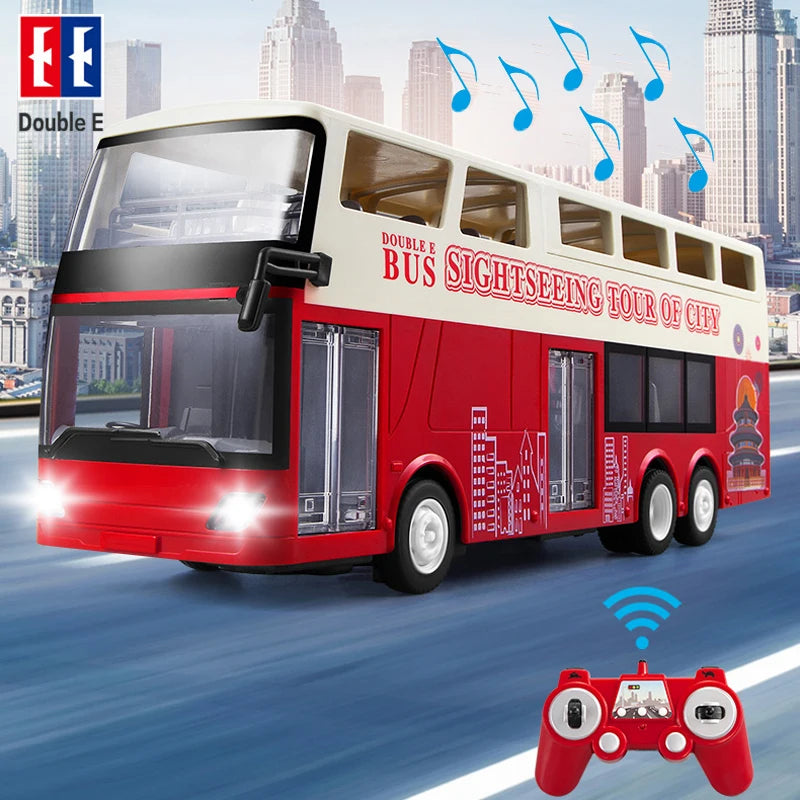 Autobús RC de Dos Pisos Double E E640 con Luces y Sonidos 1:18