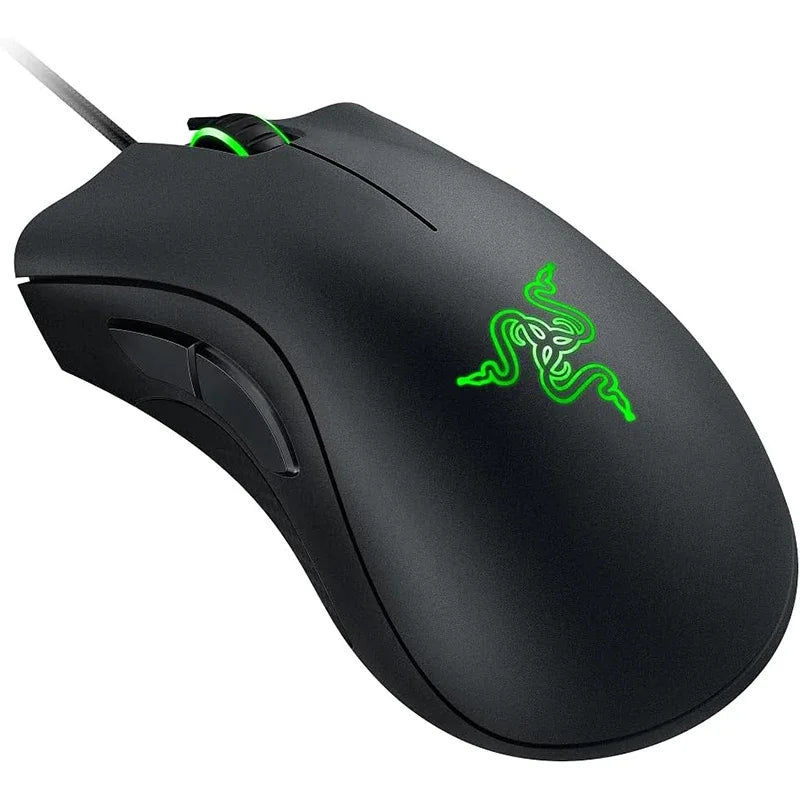 Razer DeathAdder Essential Ratón para juegos con cable / Ratones con cable 6400DPI 5 botones independientes para computadora portátil y PC Gamer