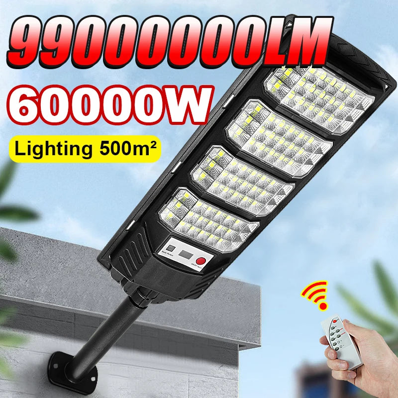 Lámpara Solar LED Exterior Súper Brillante con Sensor de Movimiento IP67