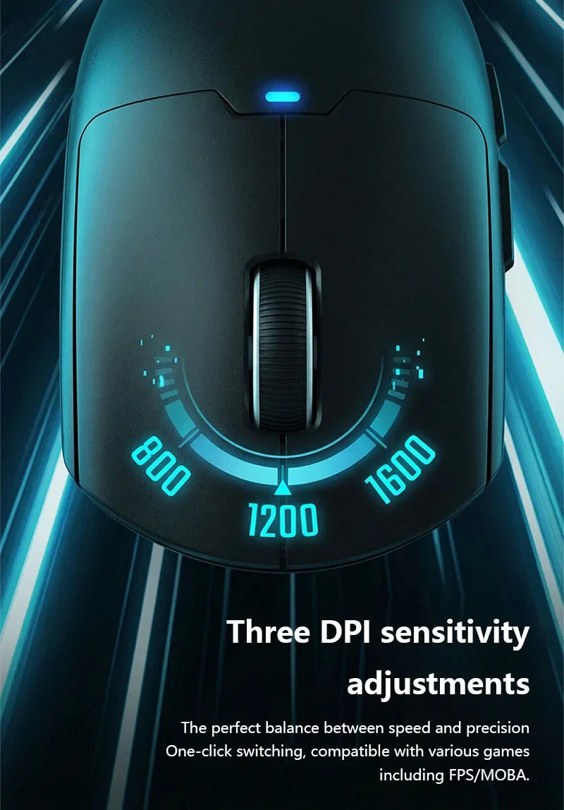 Mouse Inalámbrico Lenovo Dual Mode, Silencioso, Recargable, 1600 DPI