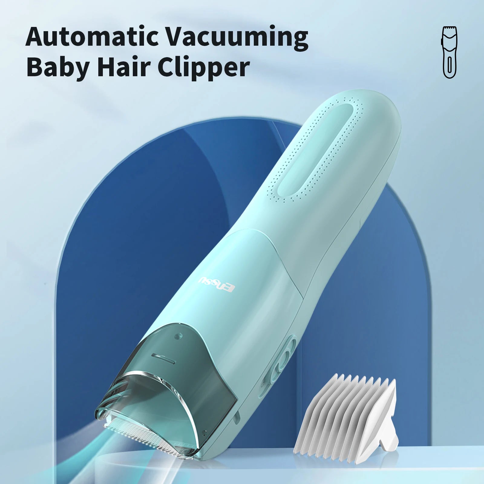 Cortapelos al vacío para niños y niños pequeños, recortador de pelo profesional, Kit de corte de pelo eléctrico, Máquina para cortar cabello recargable