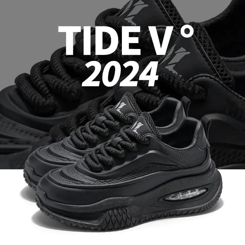 Zapatos Deportivos Casuales para Hombre, Zapatos de Skate con Suela Gruesa a la Moda, Zapatos Modernos y Cómodos para Hombre, Adecuados para Exteriores