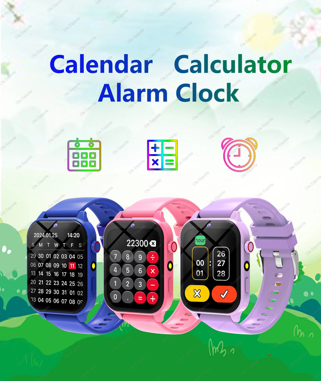 Reloj Inteligente Niños Cámara Juegos Linterna